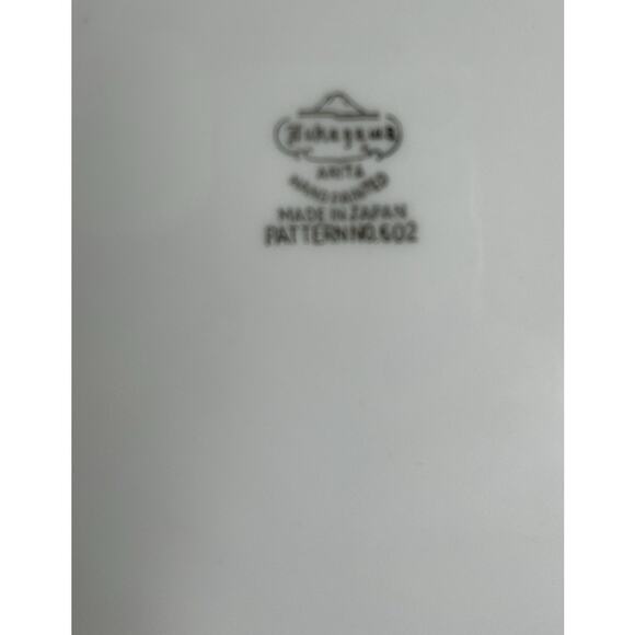 Vintage Fukagawa Arita China Pattern 602 - 4 Dinner Plates Hand Painted Silver - Picture 6 of 7